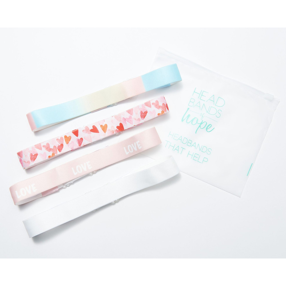 Headbands of Hope Set of 4 Athletic Headbands Love
